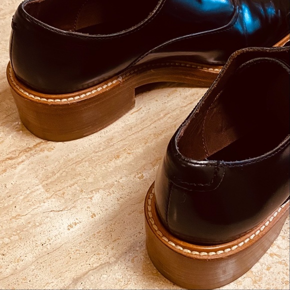 ACNE STUDIOS Women's 'Carla' Black Brogue Shoes - Picture 10 of 14